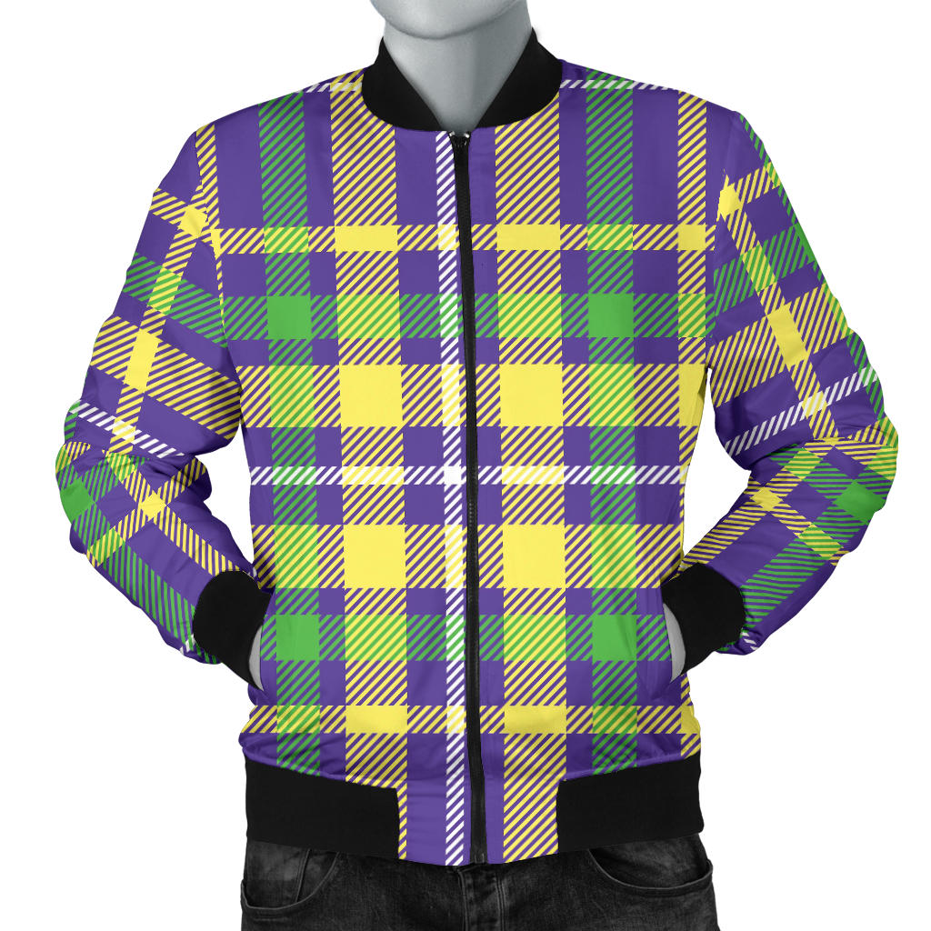 Mardi Gras Pattern Print Design 010 Men Bomber Jacket