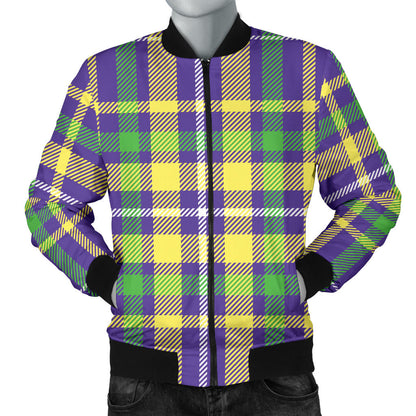 Mardi Gras Pattern Print Design 010 Men Bomber Jacket