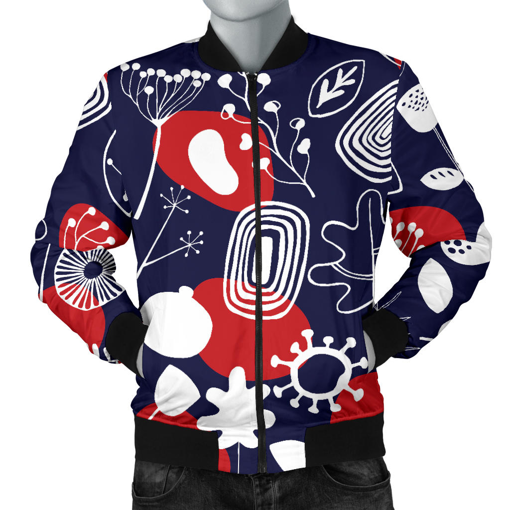 Nordic Pattern Print Design A02 Men Bomber Jacket