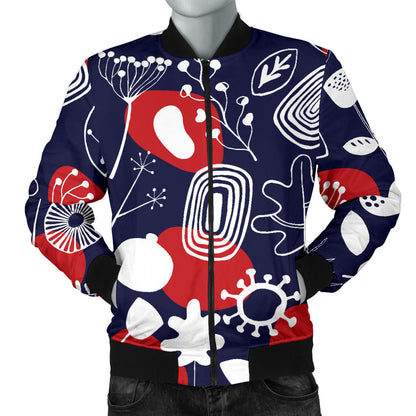 Nordic Pattern Print Design A02 Men Bomber Jacket