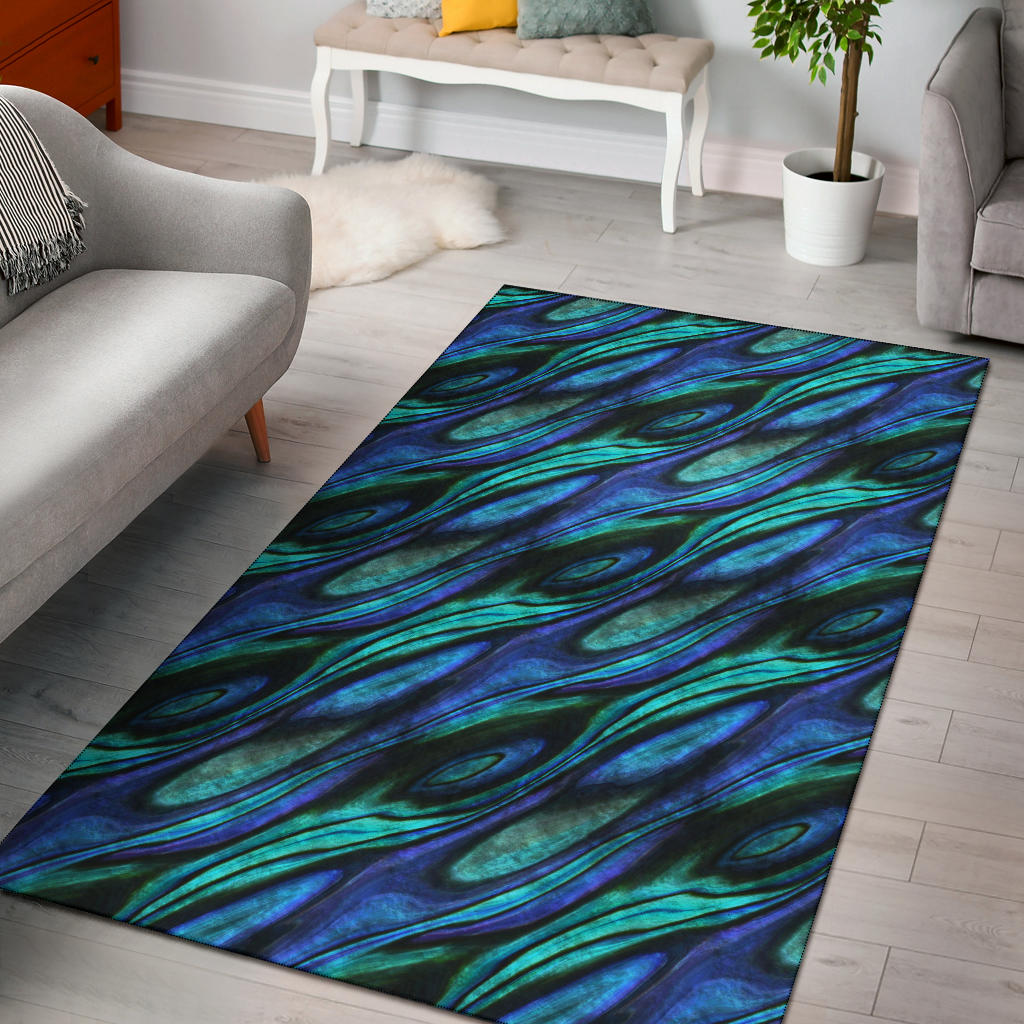 Abalone Pattern Print Design 03 Area Rug