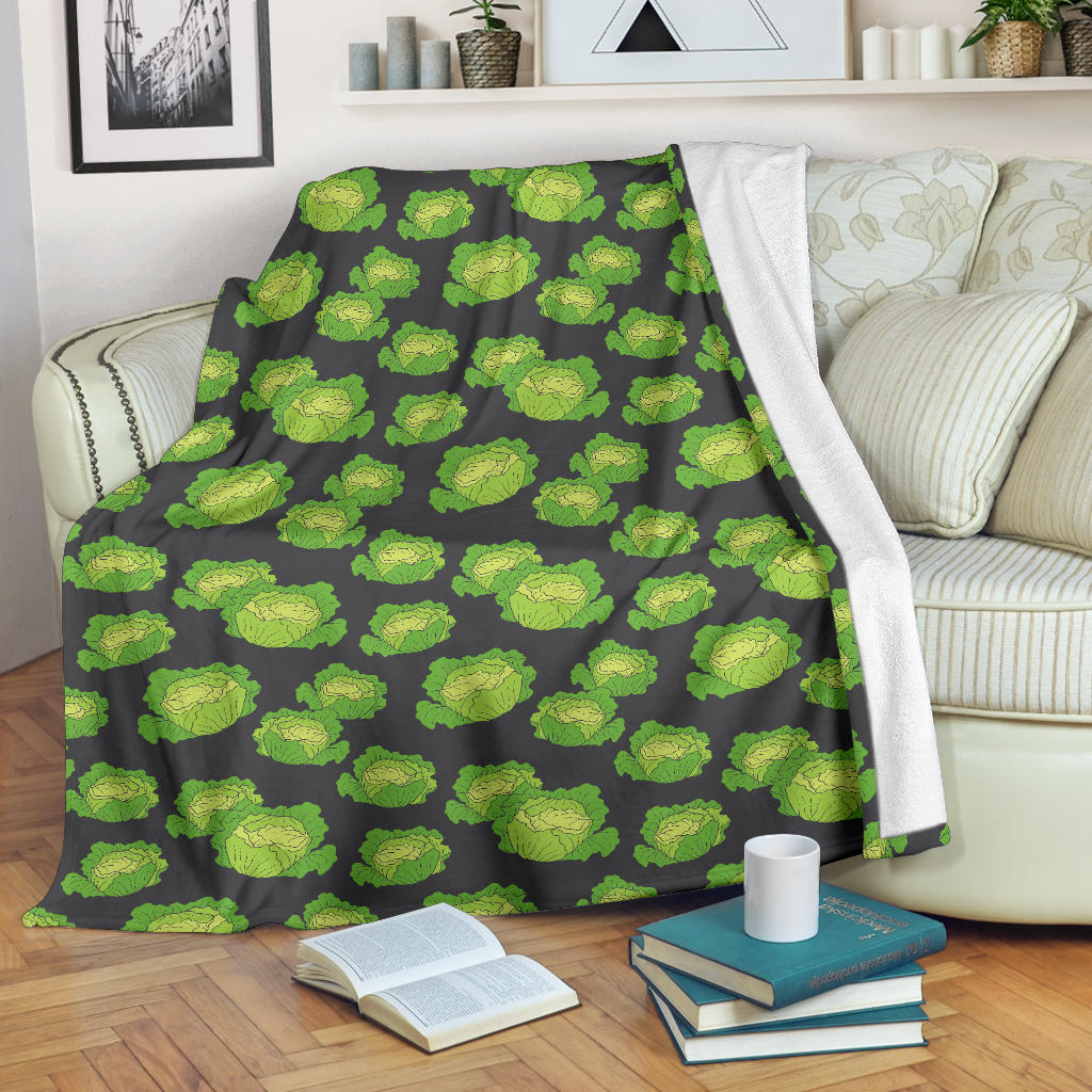 Cabbage Pattern Print Design 01 Premium Blanket