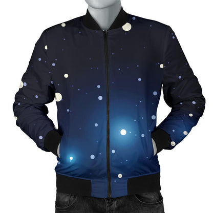 Night sky Pattern Print Design A02 Men Bomber Jacket