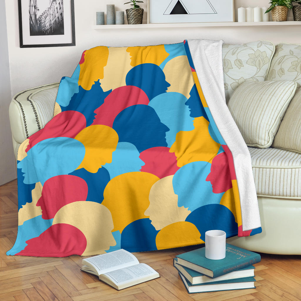 Psychology Pattern Print Design A02 Premium Blanket