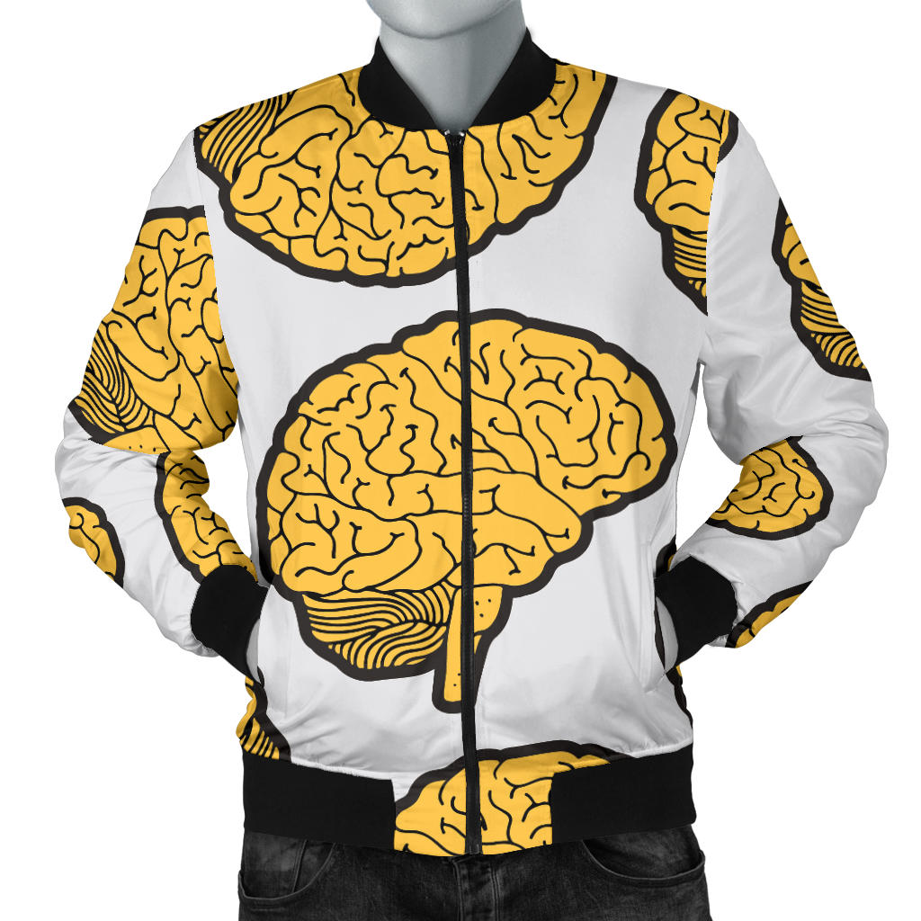 Psychology Pattern Print Design A01 Men Bomber Jacket