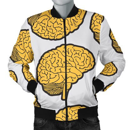Psychology Pattern Print Design A01 Men Bomber Jacket