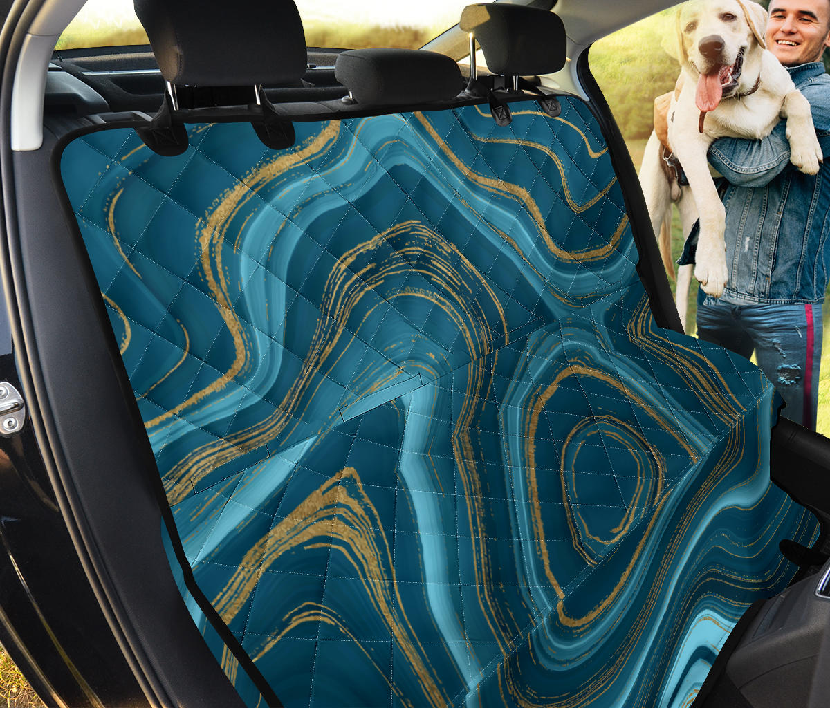Liquid Pattern Print Design 04 Rear Dog Car Seat Cover Hammock