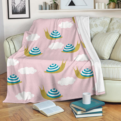 Snail Pattern Print Design 02 Premium Blanket