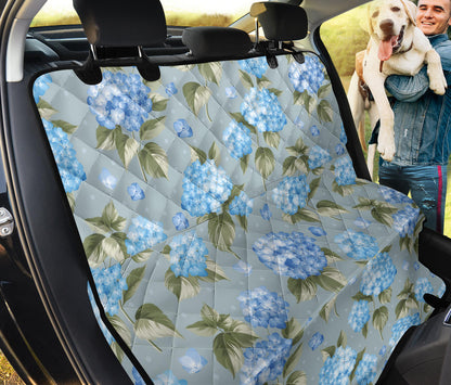 Hydrangea Pattern Print Design 01 Rear Dog Car Seat Cover Hammock