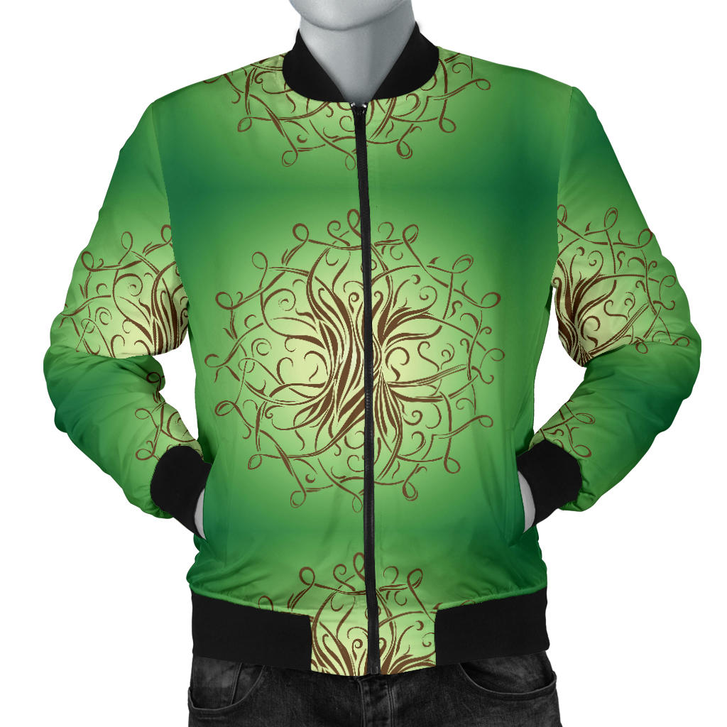 Celtic Pattern Print Design 05 Men Bomber Jacket