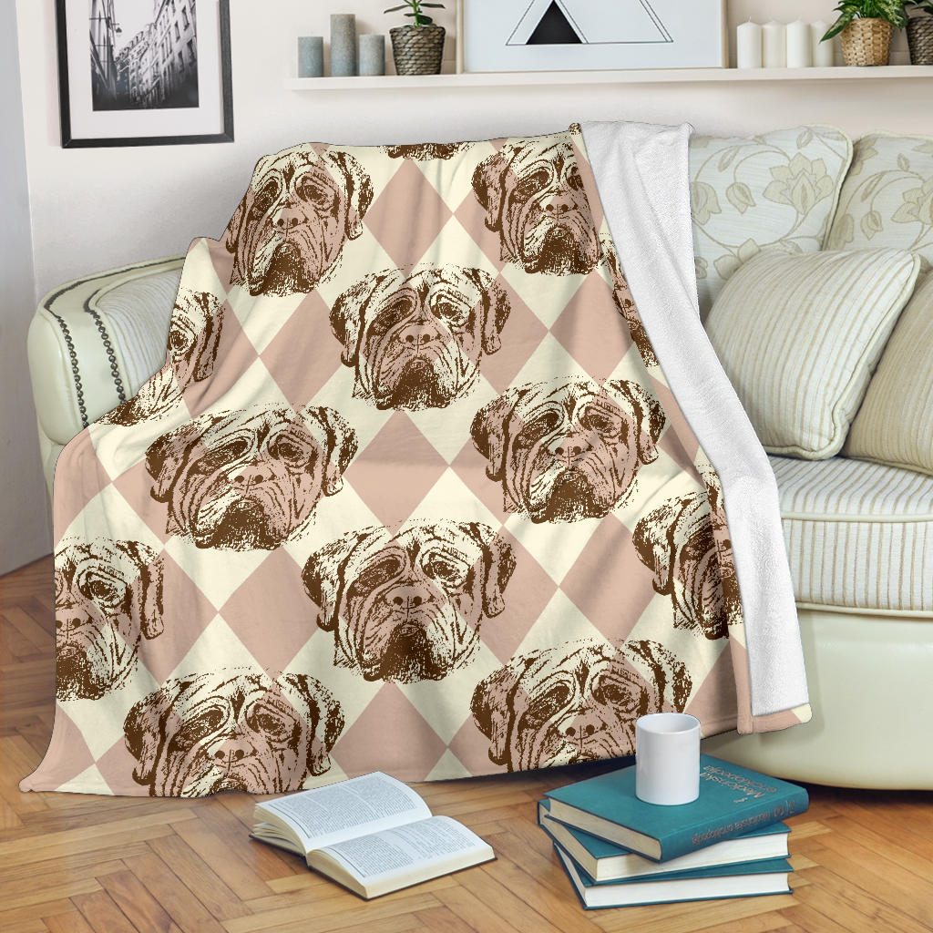 Mastiffs Pattern Print Design 01 Premium Blanket