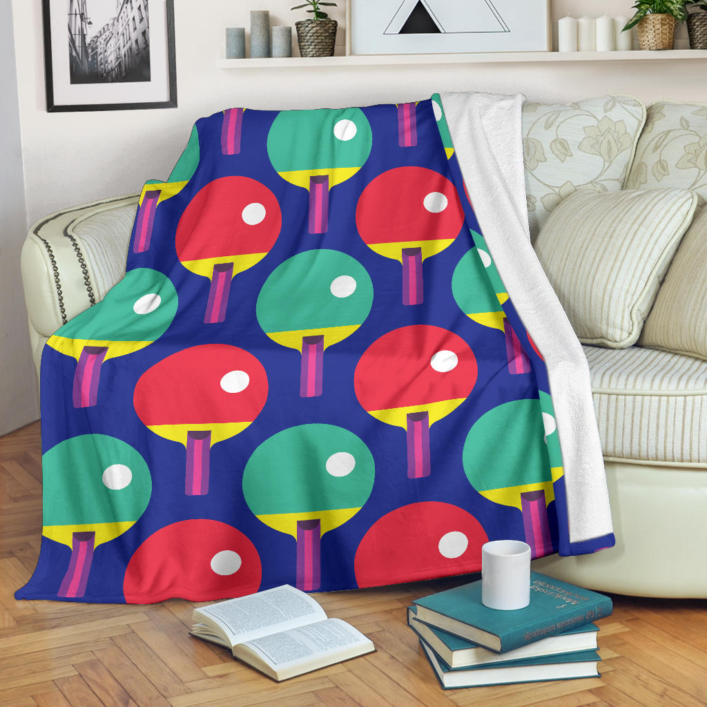 Ping Pong Pattern Print Design A03 Premium Blanket