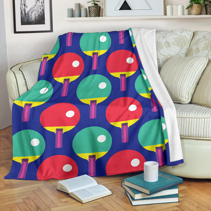 Ping Pong Pattern Print Design A03 Premium Blanket