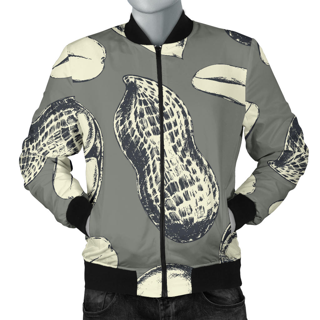 Peanut Pattern Print Design A01 Men Bomber Jacket