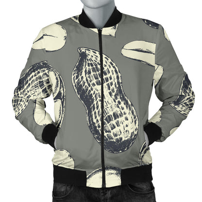 Peanut Pattern Print Design A01 Men Bomber Jacket