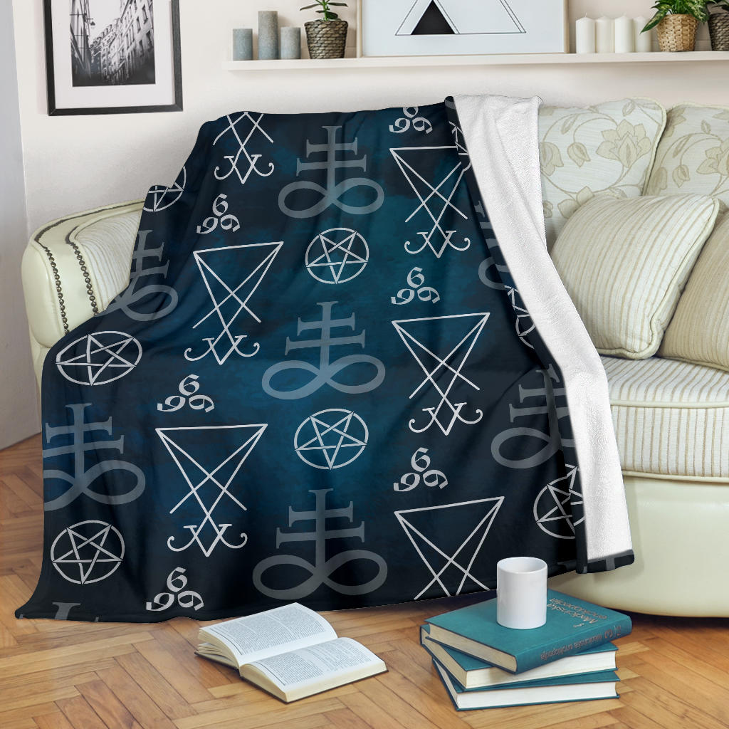 Pentagram Pattern Print Design A03 Premium Blanket
