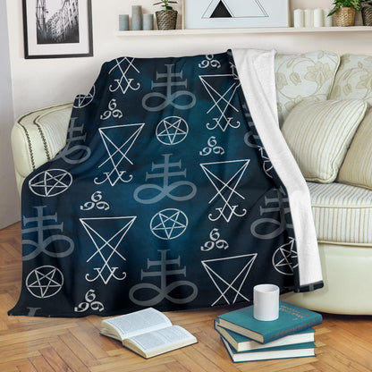 Pentagram Pattern Print Design A03 Premium Blanket