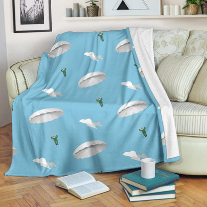 Paratrooper Pattern Print Design A02 Premium Blanket