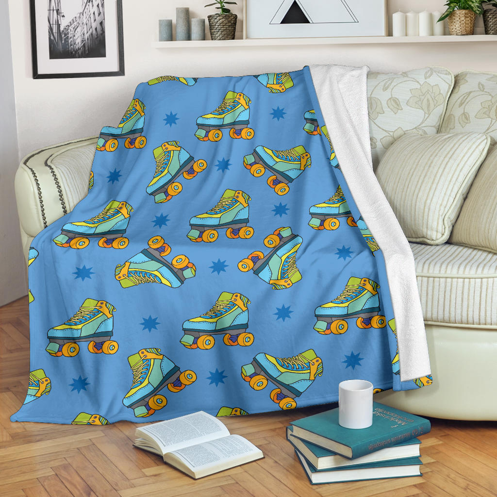 Roller skate Pattern Print Design A04 Premium Blanket
