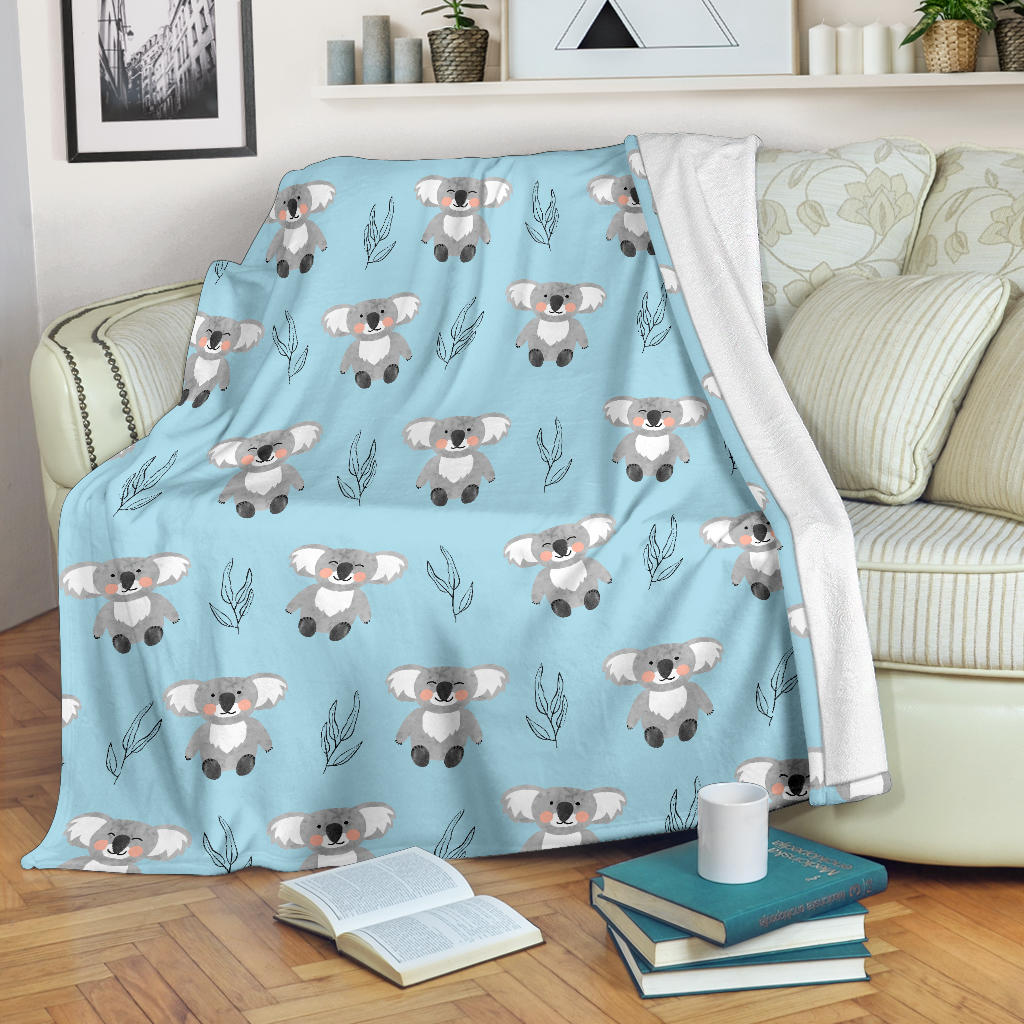 Koala Pattern Print Design 01 Premium Blanket