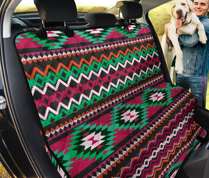 Mexican Pattern Print Design 01 Rear Dog Car Seat Cover Hammock