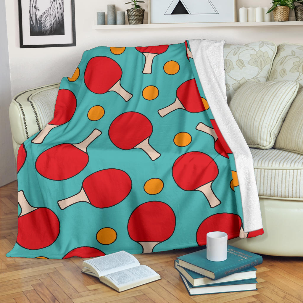 Ping Pong Pattern Print Design A01 Premium Blanket