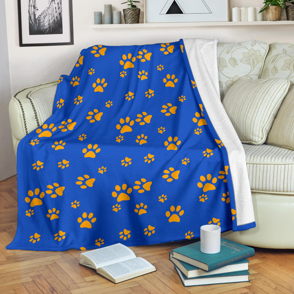Paw Pattern Print Design A03 Premium Blanket