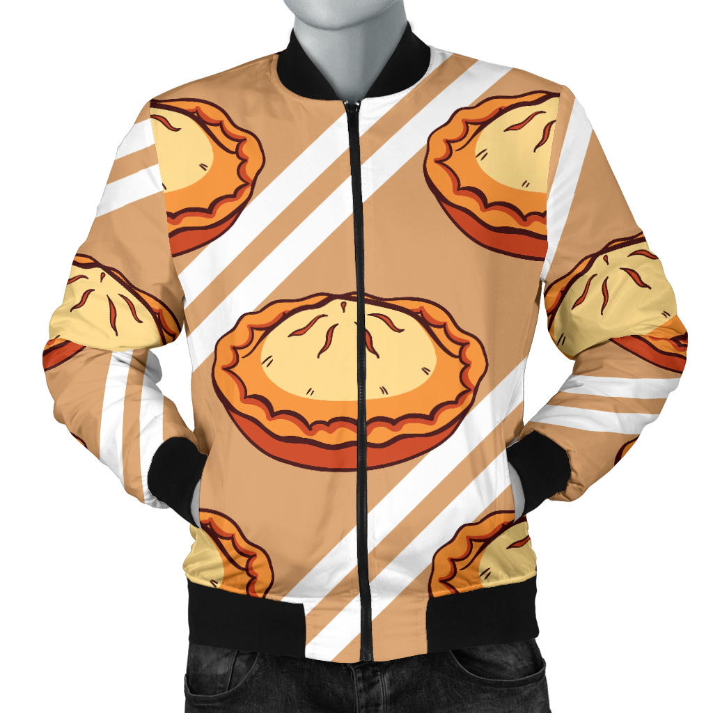Pie Pattern Print Design A02 Men Bomber Jacket