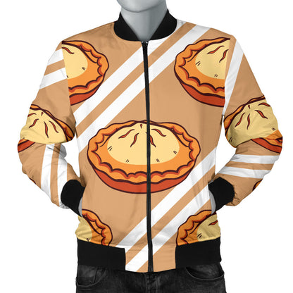 Pie Pattern Print Design A02 Men Bomber Jacket