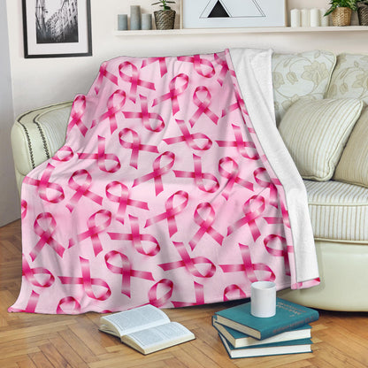 Breast cancer Pattern Print Design 04 Premium Blanket