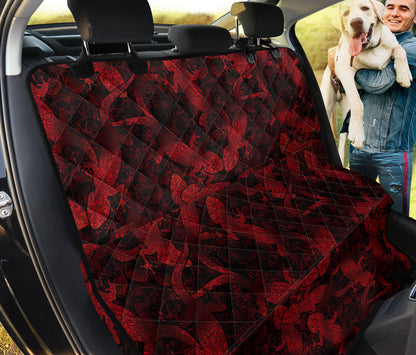 Gecko Pattern Print Design 04 Rear Dog Car Seat Cover Hammock