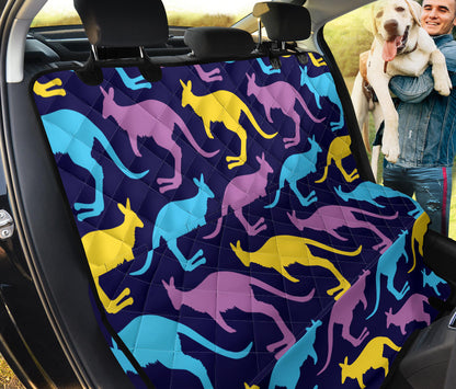 Kangaroos Pattern Print Design 02 Rear Dog Car Seat Cover Hammock