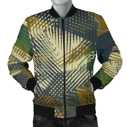 Military Camouflage Pattern Print Design 01 Men Bomber Jacket