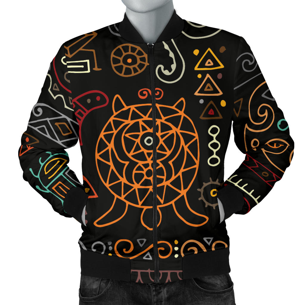 Polynesian Pattern Print Design A04 Men Bomber Jacket