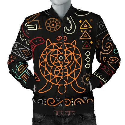 Polynesian Pattern Print Design A04 Men Bomber Jacket