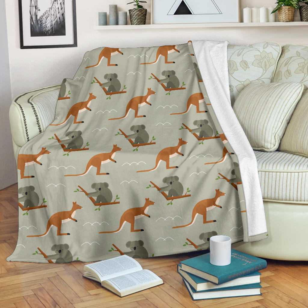 Koala Pattern Print Design 03 Premium Blanket