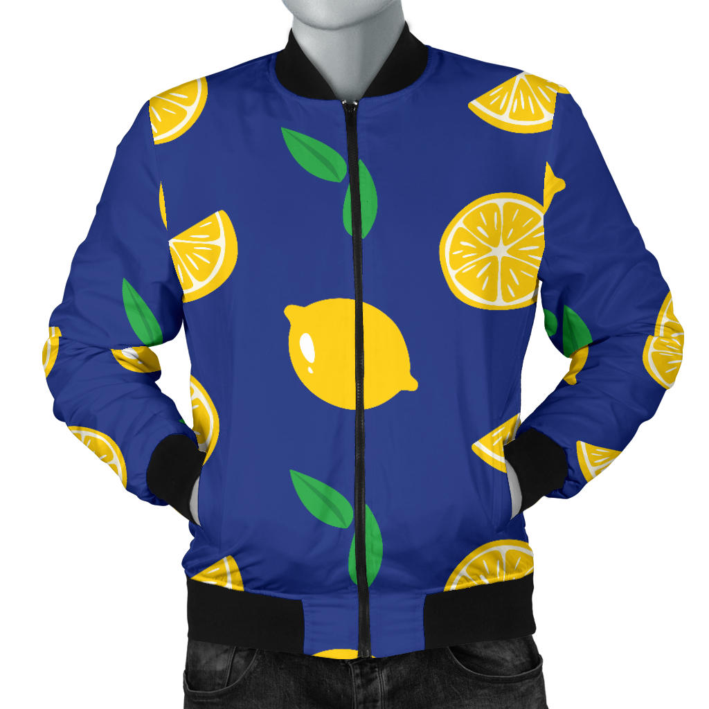 Citrus Pattern Print Design 02 Men Bomber Jacket