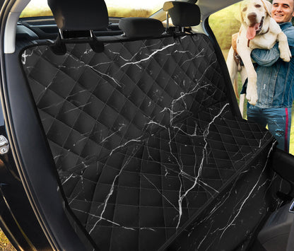 Marble Pattern Print Design 04 Rear Dog Car Seat Cover Hammock