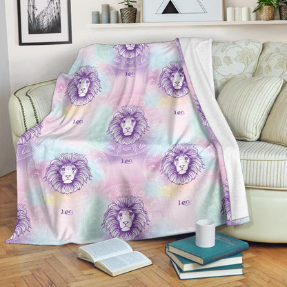 Leo Pattern Print Design 03 Premium Blanket