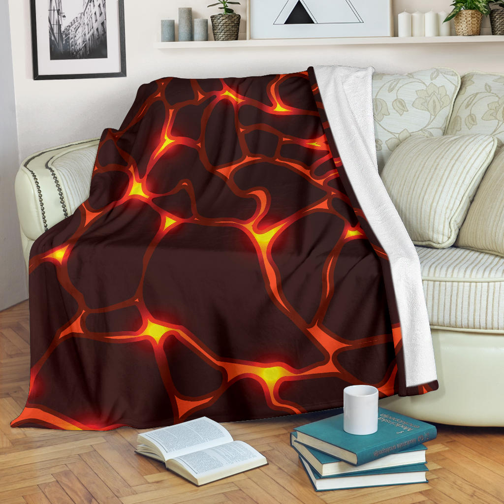 Lava Pattern Print Design 02 Premium Blanket