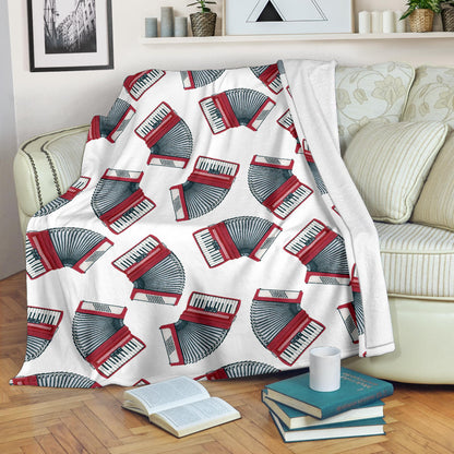Accordion Pattern Print Design 03 Premium Blanket