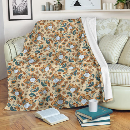 Camera Pattern Print Design 05 Premium Blanket