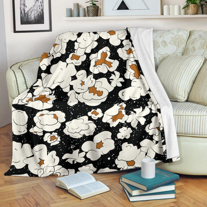 Popcorn Pattern Print Design A02 Premium Blanket