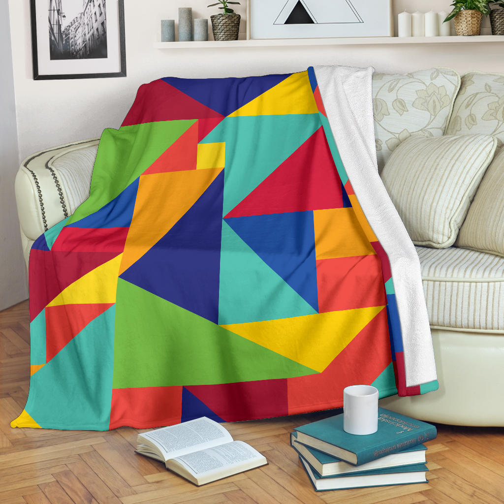 Mosaic Pattern Print Design 01 Premium Blanket