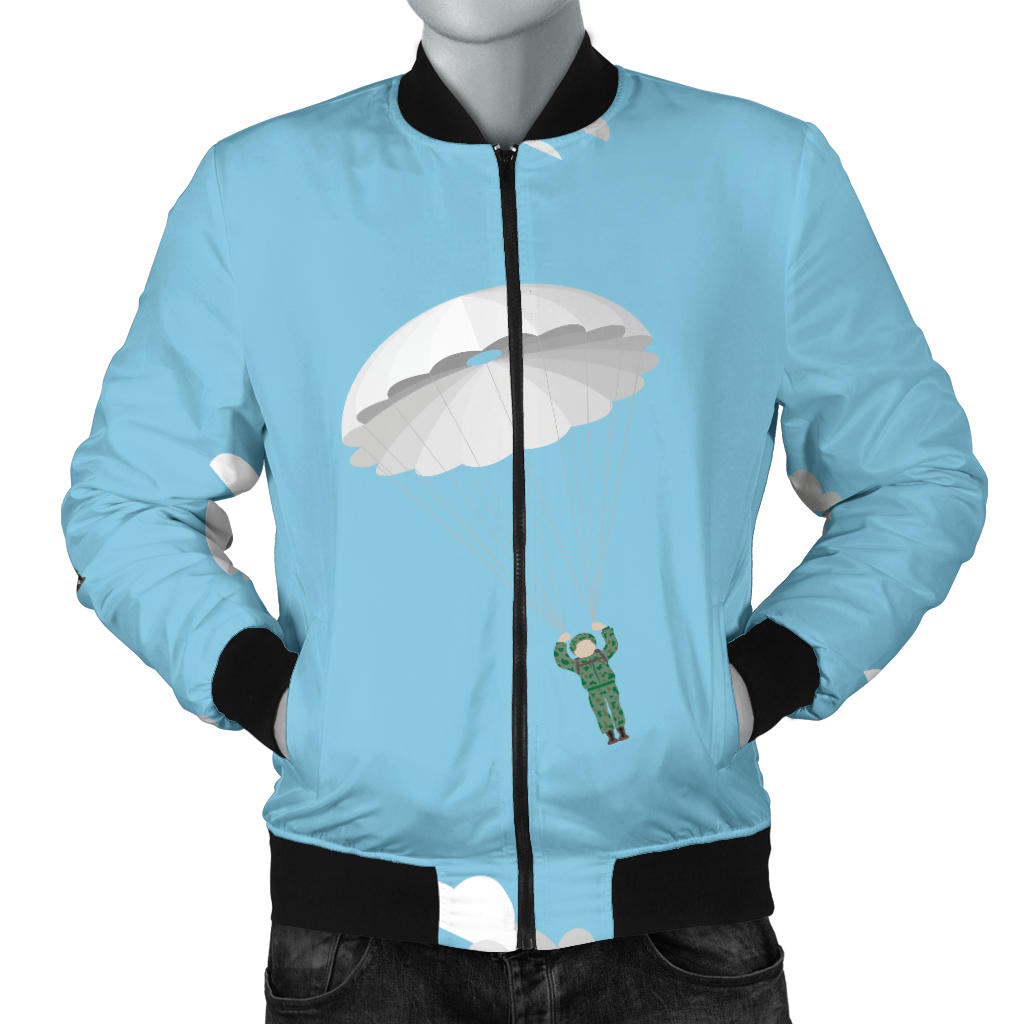 Paratrooper Pattern Print Design A02 Men Bomber Jacket
