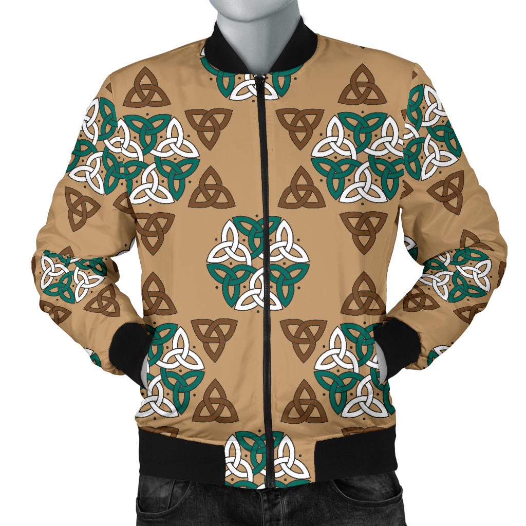 Celtic Pattern Print Design 08 Men Bomber Jacket