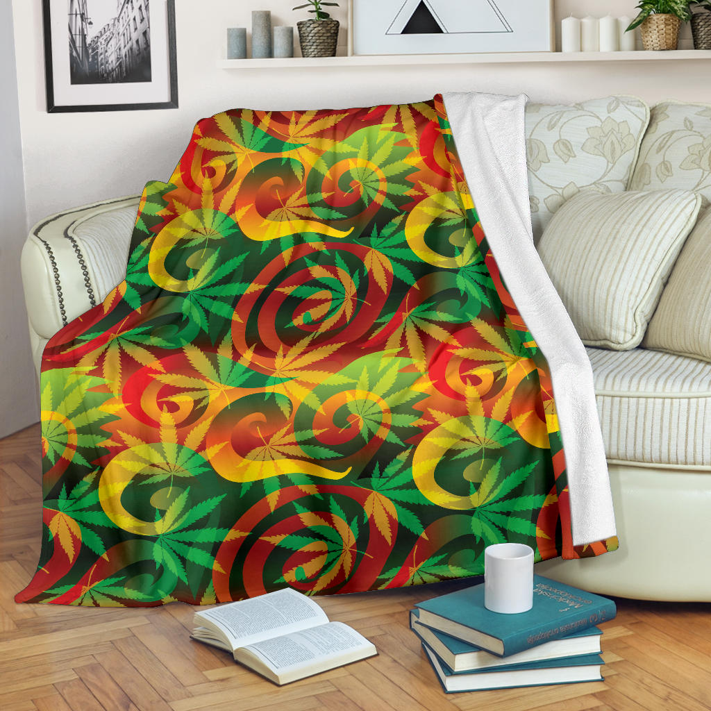 Rastafarian Pattern Print Design A01 Premium Blanket
