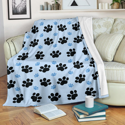 Paw Pattern Print Design A04 Premium Blanket