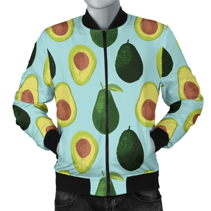 Avocado Pattern Print Design 04 Men Bomber Jacket