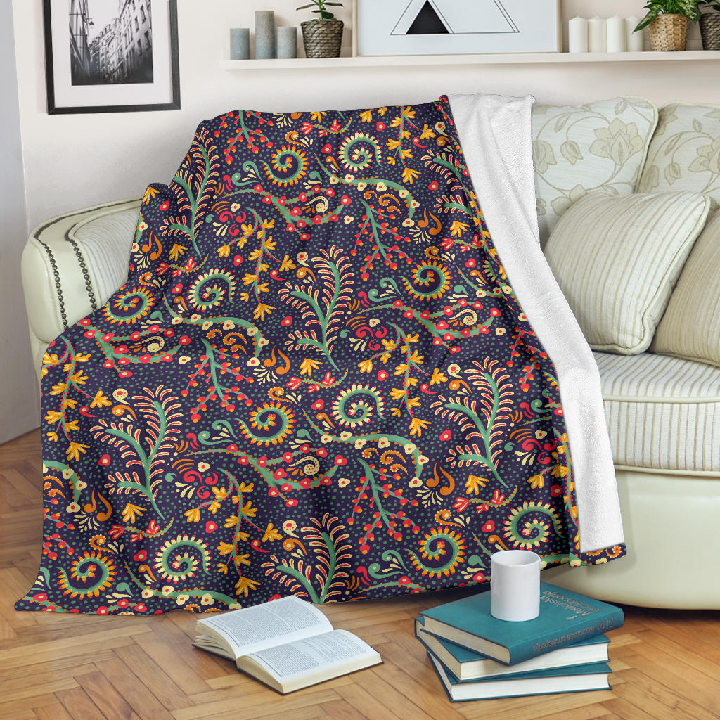 Bohemian Pattern Print Design 08 Premium Blanket